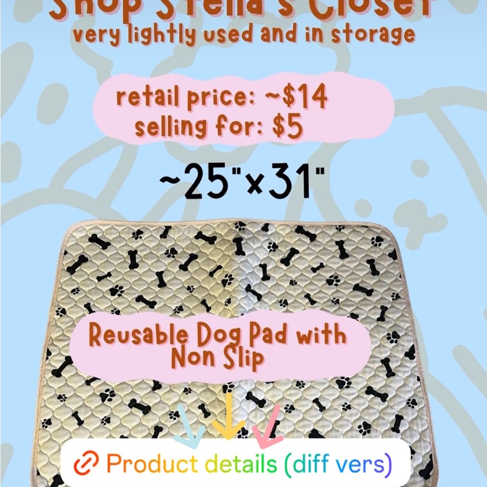 Reusable Dog Pad with Non-Slip Design
